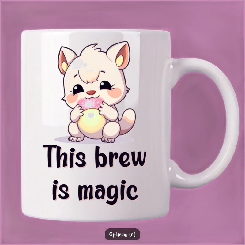 Funny Creature Orb Mug - Enchanting & Hilarious Gift for Explorers