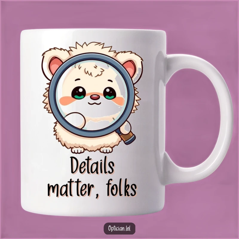 Funny Detective Creature Mug: Curious Explorer for Your Daily Brew