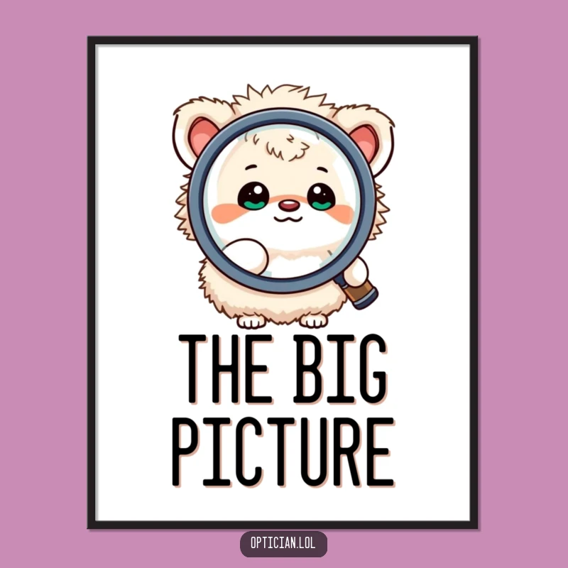 Funny Detective Creature Digital Print: Instant Curious Art for Your Space